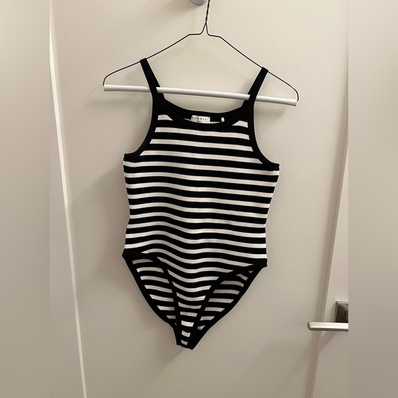 Sandro Striped Bodysuit | Size 4 (XL) - Picture 2 of 3